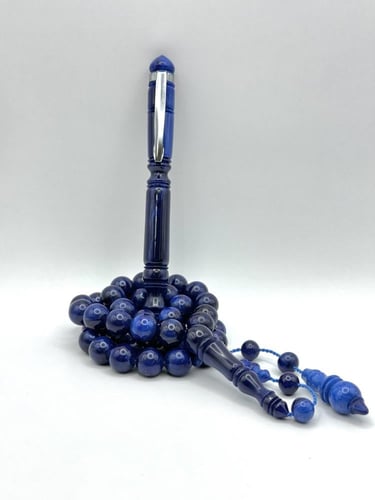 بكج الفاتوران أزرق غامق مموج تمليكة