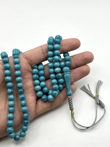 سبحة فاتوران تركوازي 99 خرزة