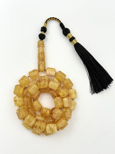 سبحة فاتوران صندوقي شبيه الكهرمان كركوشة