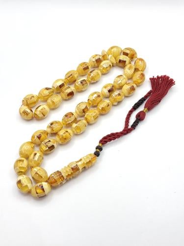 سبحة كهرمان موزاييك أرابيسك طبيعي