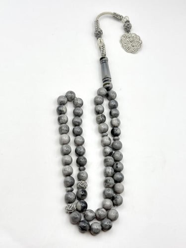 سبحة فاتوران رمادي مموج طربزونة