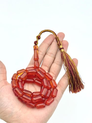 سبحة زعفران برميلي عسلي كركوشة