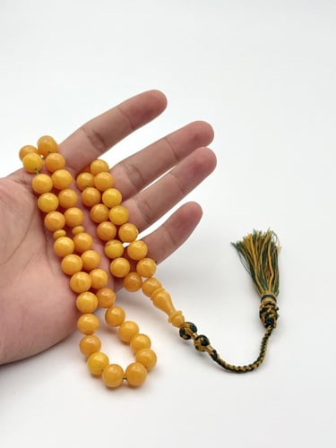 سبحة فاتوران أصفر عروق كركوشة