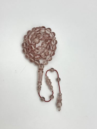 سبحة فاتوران شفاف تمليكة