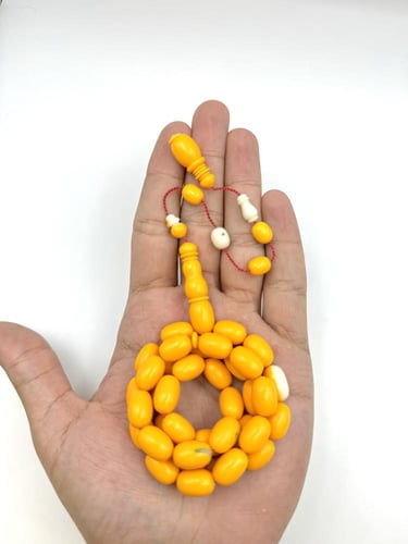 سبحة بلياردو أصفر جديد