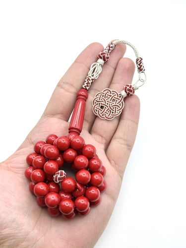 سبحة بكلايت عنابي طربزونة