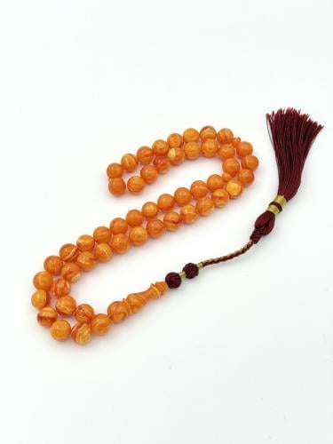 سبحة فاتوران أصفر مموج كركوشة