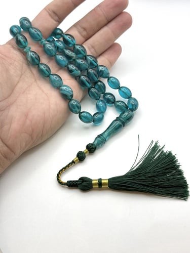 سبحة فاتوران تركوازي كركوشة