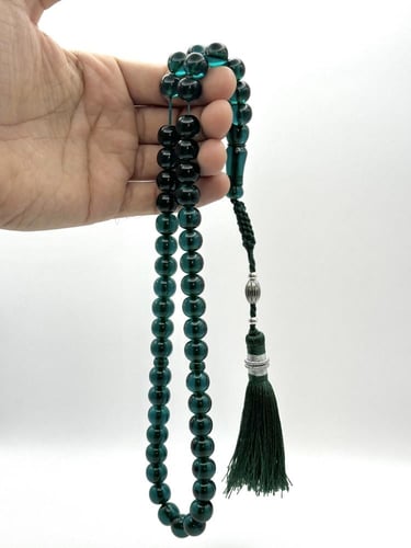 سبحة زعفران أخضر كركوشة