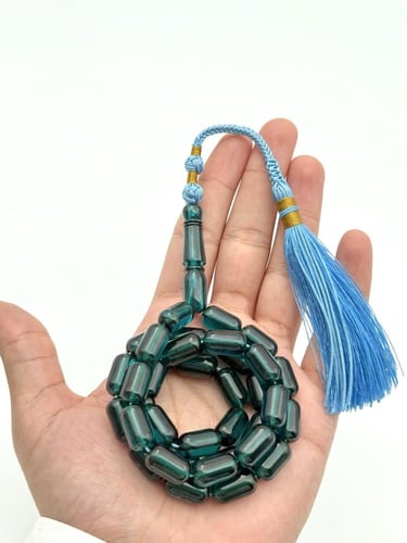 سبحة زعفران أخضر كركوشة