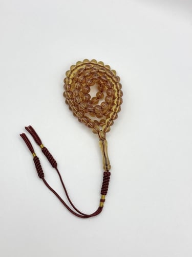 سبحة زعفران 99 خرزة كركوشة