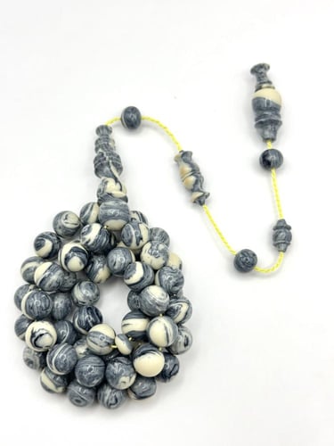 سبحة فاتوران رمادي مخلوط تمليكة