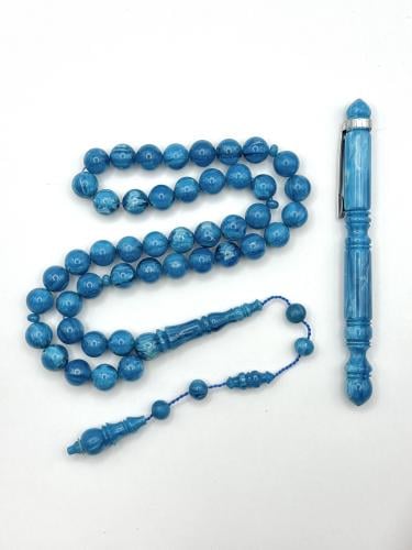 بكج الفاتوران أزرق مموج تمليكة