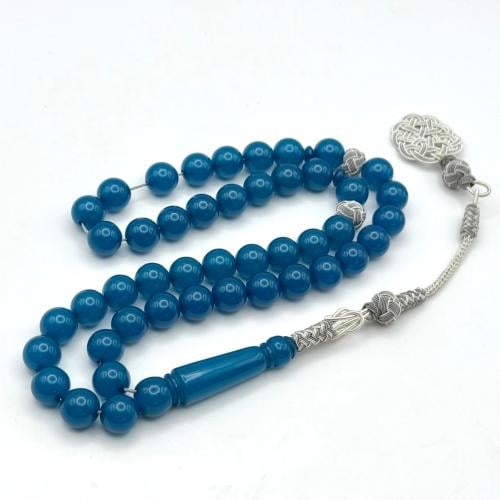 سبحة بكلايت أزرق طربزونة