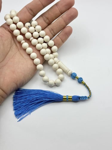 سبحة فاتوران أبيض كركوشة