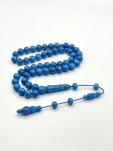 سبحة فاتوران أزرق مموج تمليكة