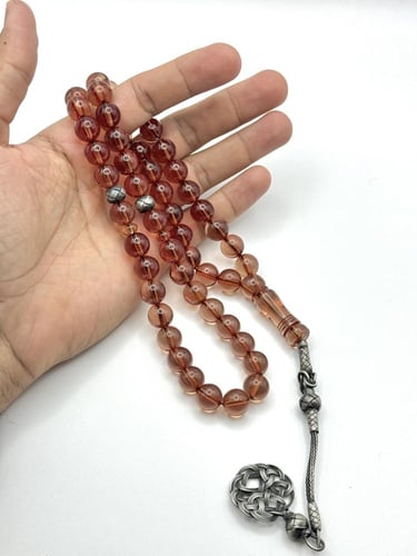 سبحة زعفران طربزونة فضة