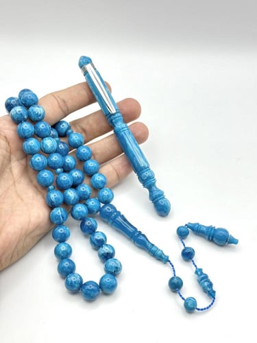 بكج الفاتوران أزرق مموج تمليكة