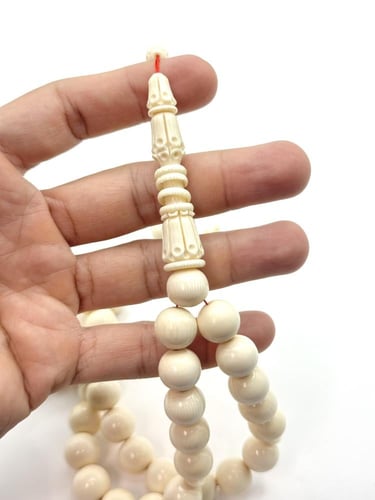 سبحة عاج طبيعي