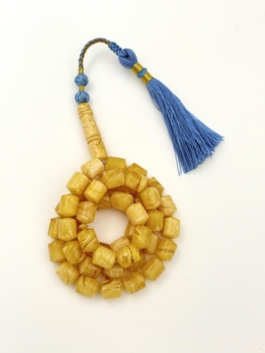 سبحة فاتوران صندوقي شبيه الكهرمان كركوشة