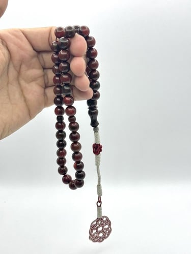 سبحة فاتوران أحمر محروق طربزونة