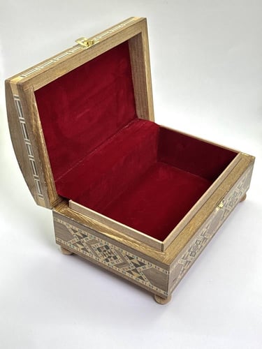 صندوق خشب موزاييك دمشقي متوسط