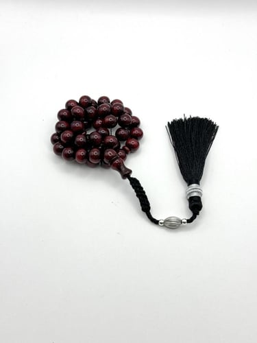 سبحة فاتوران أحمر مكحل كركوشة