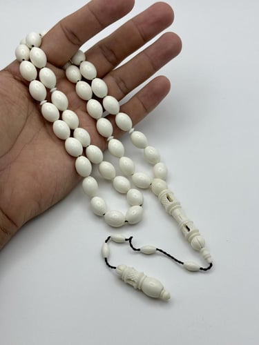 سبحة عظم جمل طبيعي