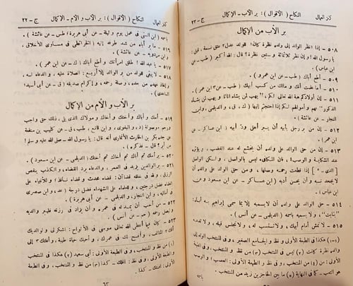 4387-كنز العمال في سنن الاقوال والافعال 22/1- علاء...