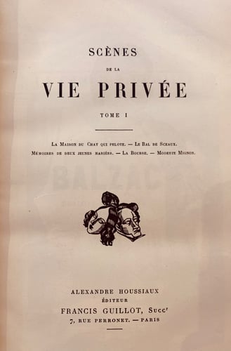 N82-الاعمال الكاملة لبلزاك 18/1 ceuvres completes...