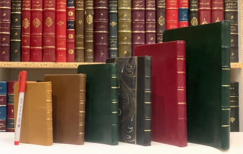 13262-نوته مفكرة تجليد جلد بجلد