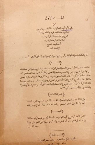 4380-الام 7/1- الشافعي