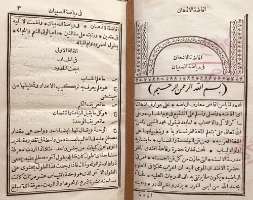 21589-افاضة الاذهان في رياضة الصبيان /محمد الشمي