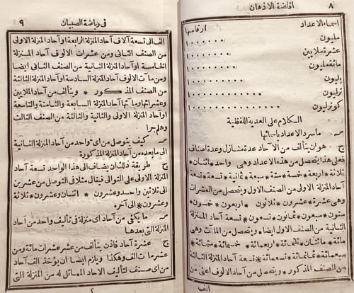 21589-افاضة الاذهان في رياضة الصبيان /محمد الشمي