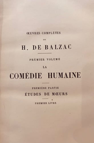 N82-الاعمال الكاملة لبلزاك 18/1 ceuvres completes...