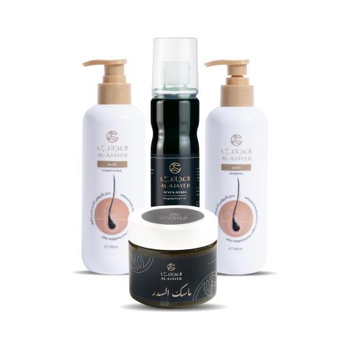 مجموعة إصلاح الشعر المكثف ب 4 خطوات لـشعر أقوى واك...