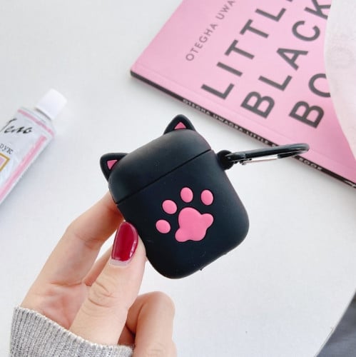 غلاف حماية لسماعة أبل إير بودز يد القطة (الجيل الأ...