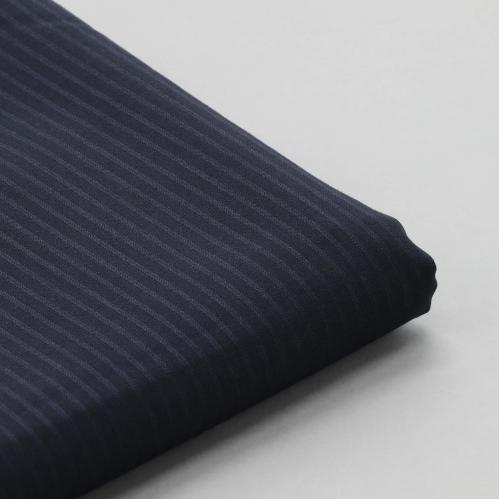 قماش شتوي مقلم وجهين | كحلي C011