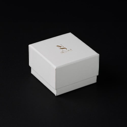 خاتم فضة رجالي ملكي مخالب - فيروزي مذهّب