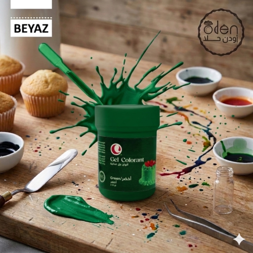 Green color, food gel, 30 grams