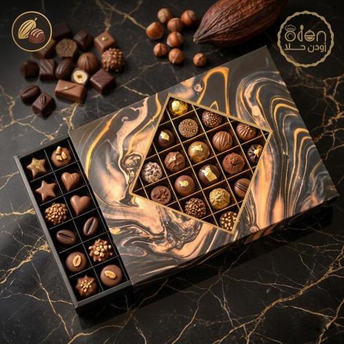 علب شوكولاتة 48 قطعة شفاف(شدة)