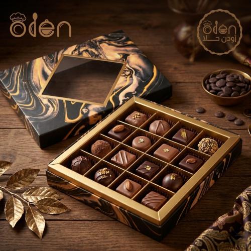 علب شوكولاتة 18 قطعة شفاف(شدة)