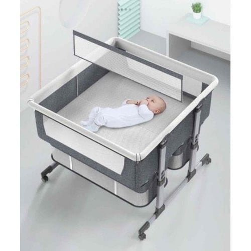 سرير اطفال توأم يثبت بجانب سرير الأم- يتوفر بالطلب