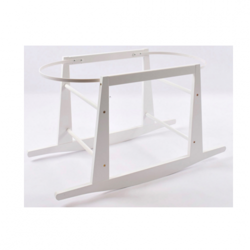 قاعدة هزاز خشب - لون أبيض