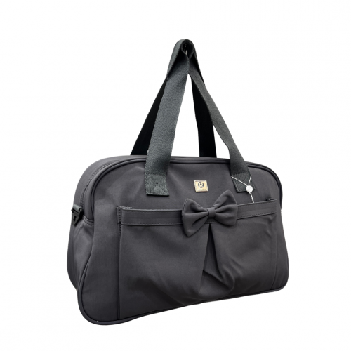 شنطه مواليد حجم كبير لون رصاصي غامق