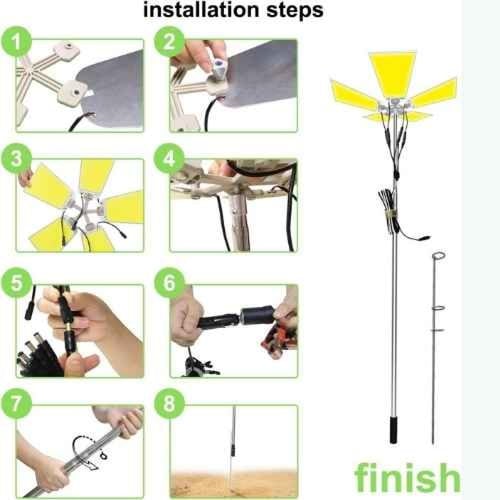 لمبة سنارة مروحة 5 شرائح ليد | 120 واط | FR-05 COB...