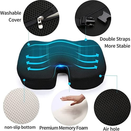 وسادة مقعد حرف U دعامة للظهر لكرسي السيارة والمكتب...