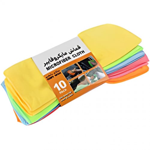 منشفة سيارات قماش مايكرو فايبر 30X30 cm عشر حبات 1...