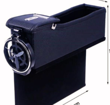 2 قطعة حامل اكواب و منظم مقعد السيارة من الجلد من...