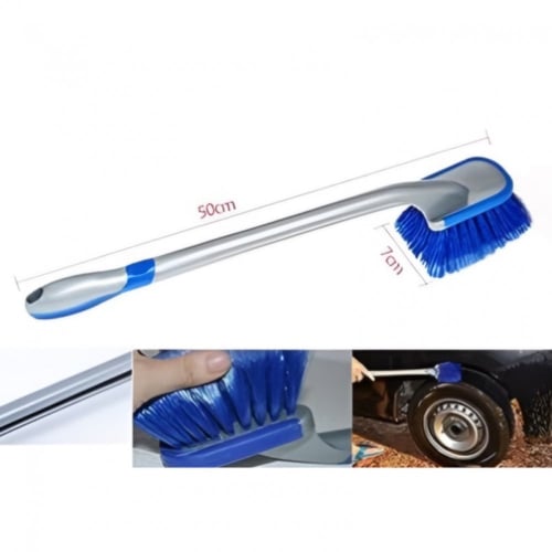 فرشاة تنظيف سيارة بمقبض طويل | مثالية لبطانات العج...